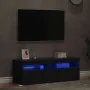 Muebles de TV con luces LED 2 uds gris 60x35x40 cm by , TV Furniture - Ref: Foro24-804414, Price: 121,27 €, Discount: %