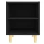 Mesitas de noche 2 uds patas madera maciza negras 40x30x50 cm by , Nightstands - Ref: Foro24-805782, Price: 54,14 €, Discount: %