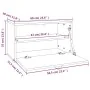 Armario de pared de madera maciza de pino 60x30x35 cm de , Estantes y estanterías - Ref: Foro24-818350, Precio: 61,76 €, Desc...