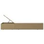 Tumbona de ratán sintético marrón y blanco crema by , Loungers - Ref: Foro24-310147, Price: 258,09 €, Discount: %