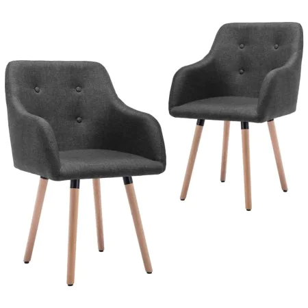 Sillas de comedor 2 unidades tela gris oscuro von , Essstühle - Ref: Foro24-322982, Preis: 167,32 €, Rabatt: %