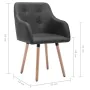 Sillas de comedor 2 unidades tela gris oscuro von , Essstühle - Ref: Foro24-322982, Preis: 167,32 €, Rabatt: %