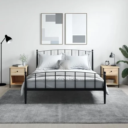Mesitas noche 2 uds madera ingeniería roble Sonoma 40x42x50 cm by , Nightstands - Ref: Foro24-825936, Price: 75,93 €, Discoun...