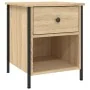 Mesitas noche 2 uds madera ingeniería roble Sonoma 40x42x50 cm by , Nightstands - Ref: Foro24-825936, Price: 75,93 €, Discoun...