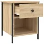 Mesitas noche 2 uds madera ingeniería roble Sonoma 40x42x50 cm by , Nightstands - Ref: Foro24-825936, Price: 75,93 €, Discoun...