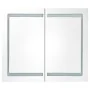Armario de baño con espejo y LED gris 80x12x68 cm by , bathroom vanities - Ref: Foro24-326513, Price: 187,15 €, Discount: %