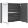 Armario de baño con espejo y LED gris 80x12x68 cm by , bathroom vanities - Ref: Foro24-326513, Price: 187,15 €, Discount: %