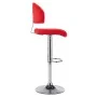 Taburete de cocina de cuero sintético rojo de , Taburetes de cocina - Ref: Foro24-249650, Precio: 103,58 €, Descuento: %