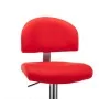 Taburete de cocina de cuero sintético rojo de , Taburetes de cocina - Ref: Foro24-249650, Precio: 103,58 €, Descuento: %