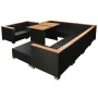 Set muebles de jardín 10 piezas y cojines ratán sintético negro von , Gartensets - Ref: Foro24-42753, Preis: 1,00 €, Rabatt: %