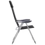 Sillas de camping de aluminio 2 unidades negras 58x69x111 cm von , Campingmöbel - Ref: Foro24-44313, Preis: 144,74 €, Rabatt: %