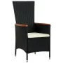 Set comedor de jardín 7 piezas ratán sintético y madera negro von , Gartensets - Ref: Foro24-47681, Preis: 724,73 €, Rabatt: %