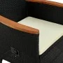 Set comedor de jardín 7 piezas ratán sintético y madera negro von , Gartensets - Ref: Foro24-47681, Preis: 724,73 €, Rabatt: %