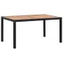 Set comedor de jardín 7 piezas ratán sintético y madera negro von , Gartensets - Ref: Foro24-47681, Preis: 724,73 €, Rabatt: %
