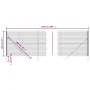 Cerca de alambre de acero galvanizado verde 1,4x25 m de , Paneles de vallas - Ref: Foro24-154075, Precio: 179,32 €, Descuento: %