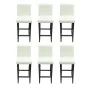 Taburetes de cocina 6 unidades cuero artificial blanco von , Küchenhocker - Ref: Foro24-160720, Preis: 563,65 €, Rabatt: %