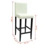 Taburetes de cocina 6 unidades cuero artificial blanco von , Küchenhocker - Ref: Foro24-160720, Preis: 563,65 €, Rabatt: %