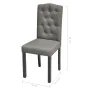 Sillas de comedor 2 unidades tela gris von , Essstühle - Ref: Foro24-242223, Preis: 171,95 €, Rabatt: %