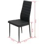 Conjunto de mesas y sillas de comedor de cinco piezas negro by , Furniture sets for kitchens and dining rooms - Ref: Foro24-2...