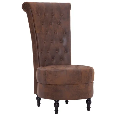 Silla de respaldo alto de cuero sintético de ante marrón von , Sessel - Ref: Foro24-281380, Preis: 295,97 €, Rabatt: %