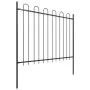 Valla de jardín con puntas de aro acero negro 5,1x1,5 m von , Zaunpaneele - Ref: Foro24-277676, Preis: 245,97 €, Rabatt: %
