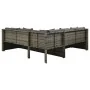 Set de muebles de jardín 4 pzas y cojines ratán sintético gris de , Conjuntos de jardín - Ref: Foro24-313131, Precio: 559,96 ...