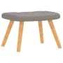 Sillón de relax con reposapiés de tela gris taupé by , Armchairs - Ref: Foro24-327543, Price: 105,62 €, Discount: %
