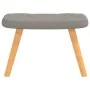 Sillón de relax con reposapiés de tela gris taupé by , Armchairs - Ref: Foro24-327543, Price: 105,62 €, Discount: %
