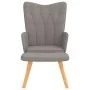 Sillón de relax con reposapiés de tela gris taupé by , Armchairs - Ref: Foro24-327543, Price: 105,62 €, Discount: %