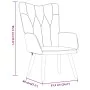 Sillón de relax con reposapiés de tela gris taupé by , Armchairs - Ref: Foro24-327543, Price: 105,62 €, Discount: %