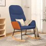 Silla mecedora de tela azul by , Rocking chairs - Ref: Foro24-341046, Price: 116,23 €, Discount: %