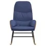 Silla mecedora de tela azul by , Rocking chairs - Ref: Foro24-341046, Price: 116,23 €, Discount: %
