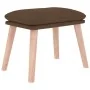 Reposapiés de tela marrón 45x29,5x35 cm by , Ottomans - Ref: Foro24-341427, Price: 33,36 €, Discount: %