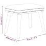 Reposapiés de tela marrón 45x29,5x35 cm by , Ottomans - Ref: Foro24-341427, Price: 33,36 €, Discount: %