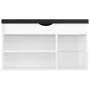 Banco zapatero con cojín madera de ingeniería blanco brillo by , Shoe racks and shoe organizers - Ref: Foro24-326765, Price: ...