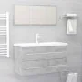 Set muebles de baño 2 piezas madera contrachapada gris hormigón by , Bathroom furniture - Ref: Foro24-804849, Price: 94,67 €,...