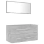 Set muebles de baño 2 piezas madera contrachapada gris hormigón by , Bathroom furniture - Ref: Foro24-804849, Price: 94,67 €,...
