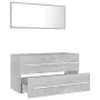 Set muebles de baño 2 piezas madera contrachapada gris hormigón by , Bathroom furniture - Ref: Foro24-804849, Price: 94,67 €,...