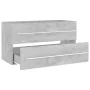 Set muebles de baño 2 piezas madera contrachapada gris hormigón by , Bathroom furniture - Ref: Foro24-804849, Price: 94,67 €,...