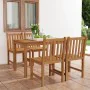 Conjunto de comedor de jardín 5 piezas madera maciza de teca de , Conjuntos de jardín - Ref: Foro24-3059927, Precio: 721,11 €...