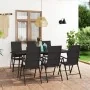 Juego de comedor para jardín 7 piezas negro von , Gartensets - Ref: Foro24-3060068, Preis: 559,77 €, Rabatt: %