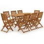 Set comedor de jardín plegable 9 piezas madera maciza de acacia von , Gartensets - Ref: Foro24-3060198, Preis: 508,49 €, Raba...