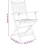Set comedor de jardín plegable 9 piezas madera maciza de acacia von , Gartensets - Ref: Foro24-3060198, Preis: 508,49 €, Raba...