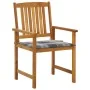 Sillas de jardín con cojines 2 unidades madera maciza de acacia by , Garden chairs - Ref: Foro24-3061195, Price: 147,50 €, Di...