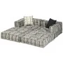 Puf modular de 2 plazas de tela de rayas grises von , Kissen für Stühle und Sofas - Ref: Foro24-244978, Preis: 495,20 €, Raba...