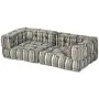 Puf modular de 2 plazas de tela de rayas grises von , Kissen für Stühle und Sofas - Ref: Foro24-244978, Preis: 495,20 €, Raba...