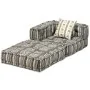 Puf modular de 2 plazas de tela de rayas grises von , Kissen für Stühle und Sofas - Ref: Foro24-244978, Preis: 495,20 €, Raba...