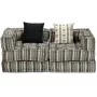 Puf modular de 2 plazas de tela de rayas grises von , Kissen für Stühle und Sofas - Ref: Foro24-244978, Preis: 495,20 €, Raba...