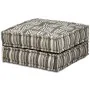 Puf modular de 2 plazas de tela de rayas grises von , Kissen für Stühle und Sofas - Ref: Foro24-244978, Preis: 495,20 €, Raba...