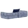 Puf modular de 2 plazas de tela índigo by , Cushions for chairs and sofas - Ref: Foro24-249413, Price: 182,92 €, Discount: %